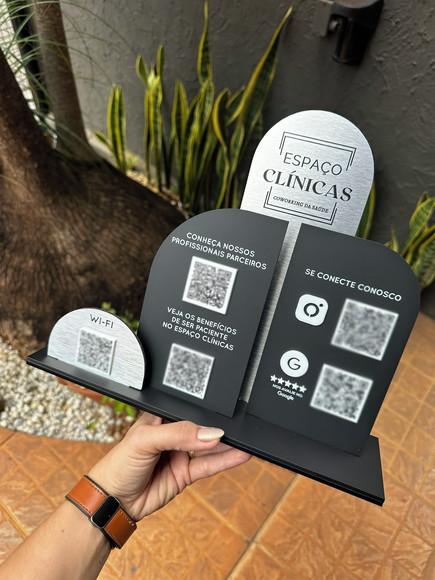 Placa de Pix - Personalizada 14 - Espaço Clinicas