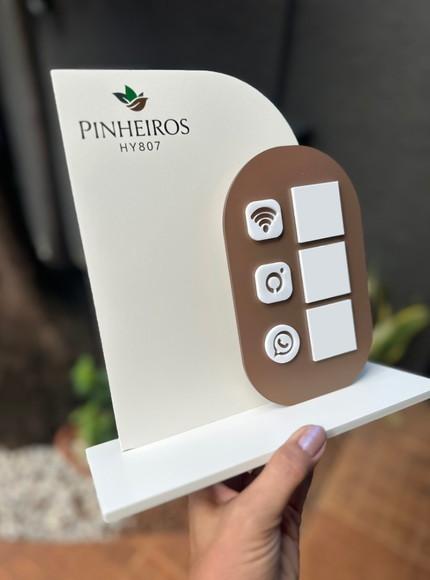 Placa de Pix - Personalizada 2 - Pinheiros Hy807