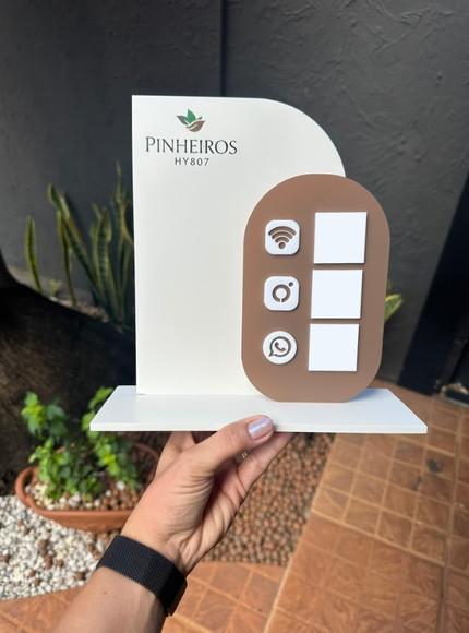 Placa de Pix - Personalizada 2 - Pinheiros Hy807