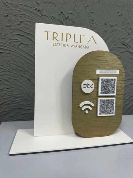 Placa de Pix - Personalizada 2 - Triple a Estetica Avançada