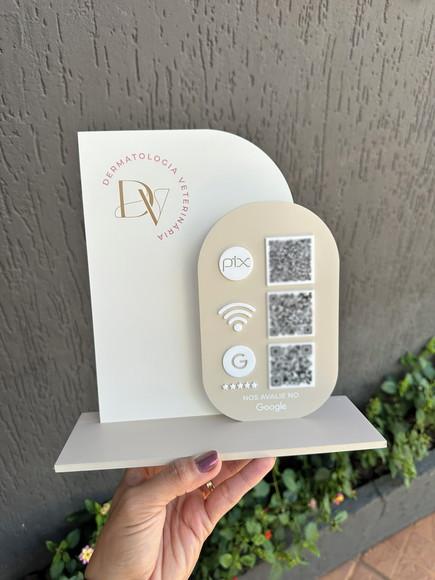 Placa de Pix - Personalizada 2 -dermatologia Veterinaria