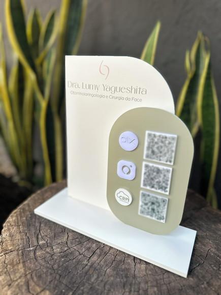 Placa de Pix - Personalizada 2-dra Lumy Otorrinolaringologia