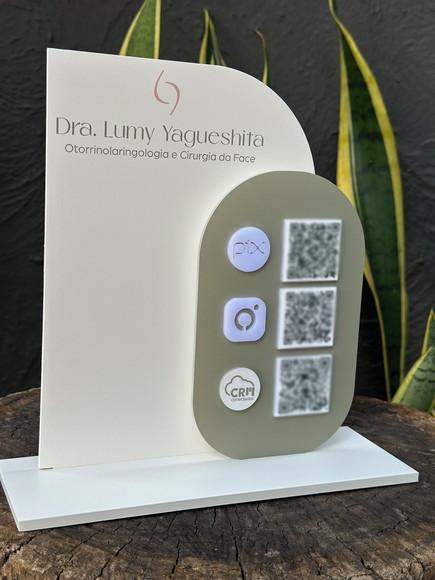 Placa de Pix - Personalizada 2-dra Lumy Otorrinolaringologia