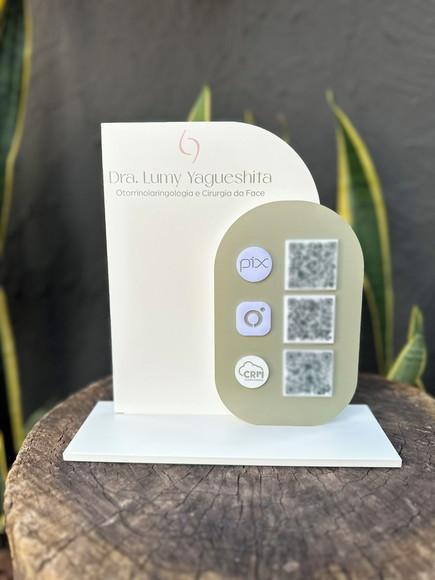 Placa de Pix - Personalizada 2-dra Lumy Otorrinolaringologia