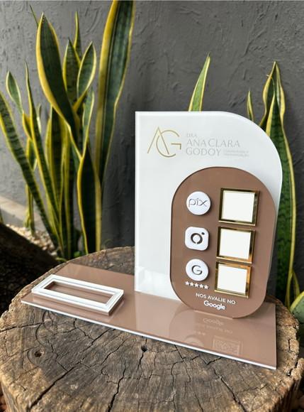 Placa de Pix - Personalizada 4 - Dra. Ana Clara Godoy