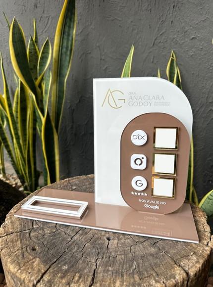 Placa de Pix - Personalizada 4 - Dra. Ana Clara Godoy