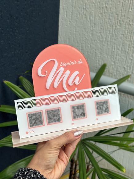 Placa de Pix - Personalizada 5 - Biquinis da Ma