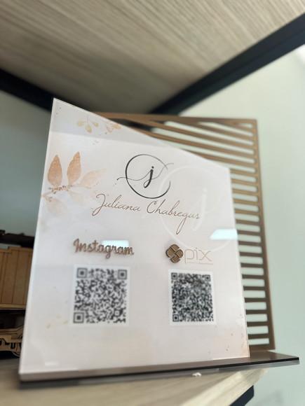 Placa de Pix - Personalizada 7 - Juliana Chabregas