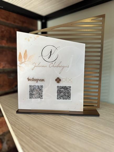 Placa de Pix - Personalizada 7 - Juliana Chabregas