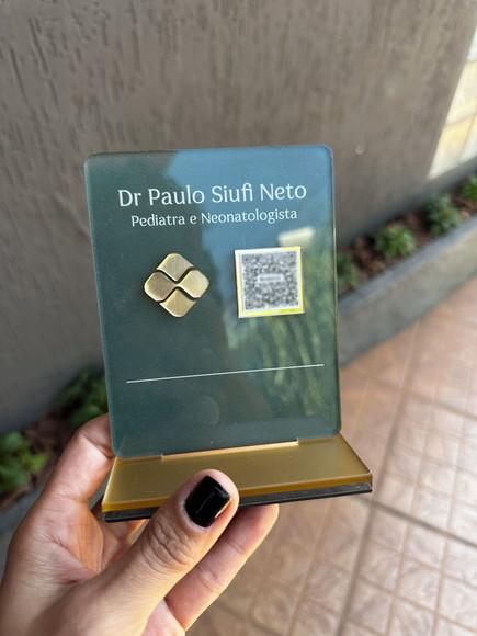 Placa de Pix - Personalizada 8 - Dr Paulo Pediatra