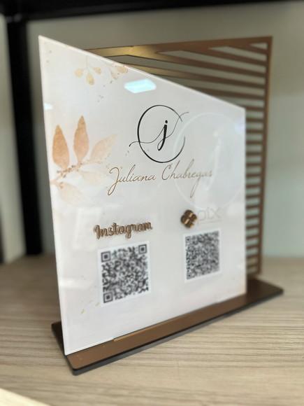 Placa de Pix - Personalizada 7 - Juliana Chabregas