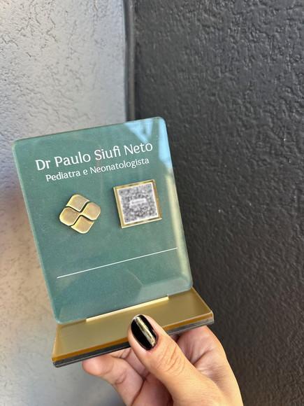 Placa de Pix - Personalizada 8 - Dr Paulo Pediatra