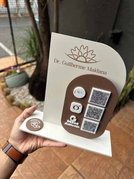 Placa de Pix com Tag Nfc - Personalizada 3 - Dr. Guilherme m