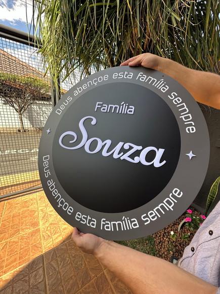 Placa de Sinalização - Frente e Verso 60x60