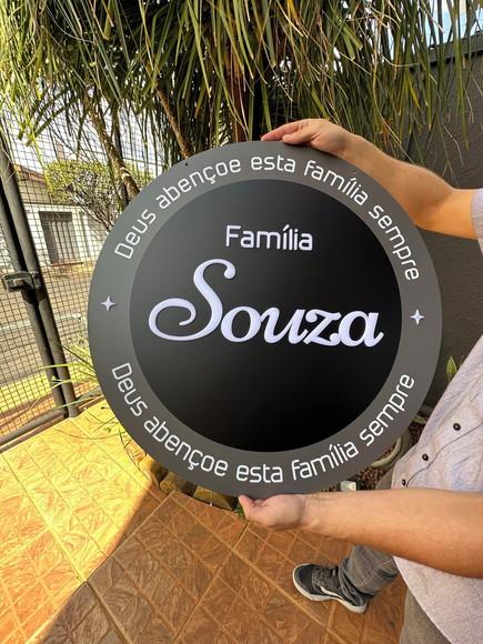 Placa de Sinalização - Frente e Verso 60x60