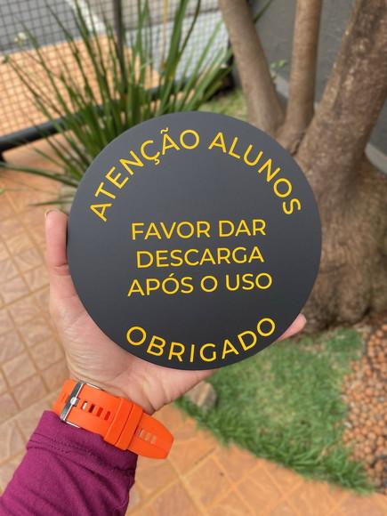 Placa Identificação de Sala - Modelo Caulim