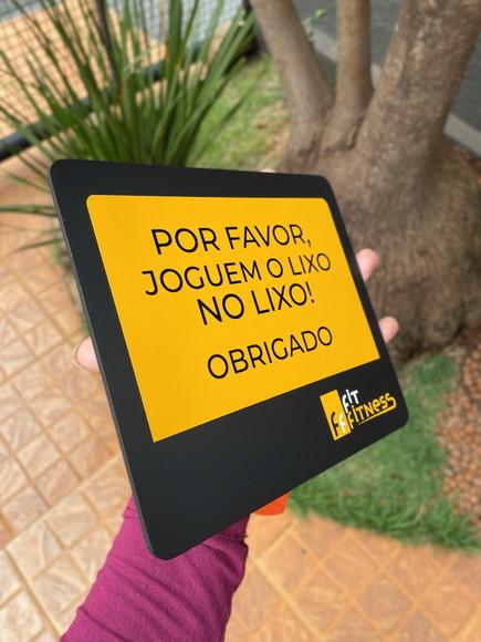 Placa Identificação de Sala - Modelo Caulim