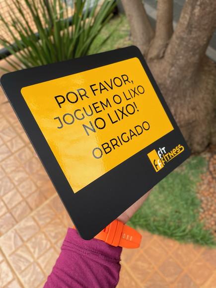 Placa Identificação de Sala - Modelo Caulim