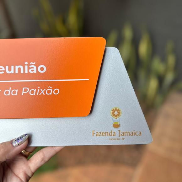 Placa Identificação de Sala - Modelo Cianita