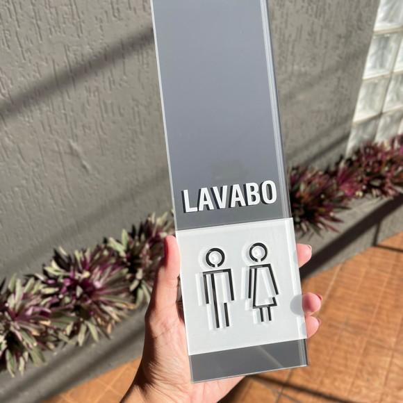 Placa Identificação de Sala - Modelo Fuchsita Acrilico