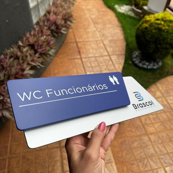 Placa Identificação de Sala - Modelo Onix
