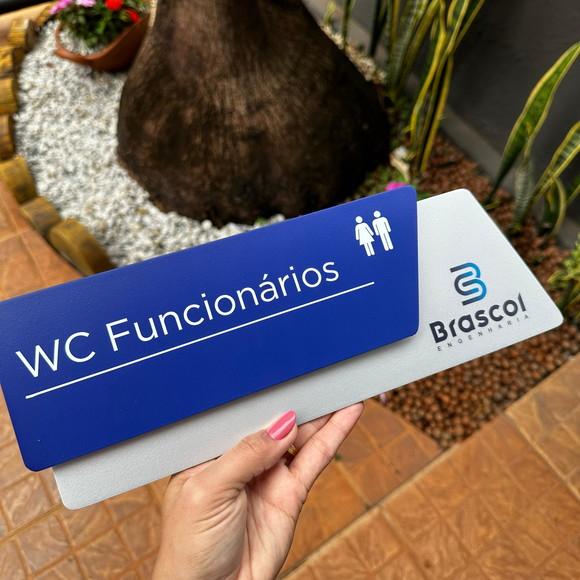 Placa Identificação de Sala - Modelo Onix