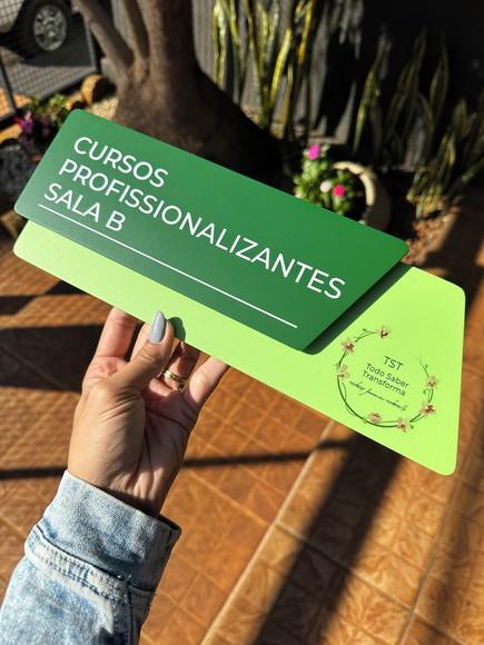 Placa Identificação de Sala - Modelo Onix