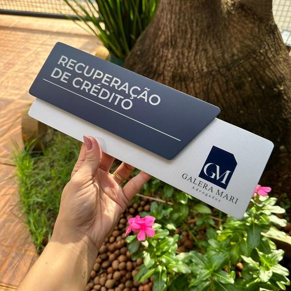 Placa Identificação de Sala - Modelo Onix