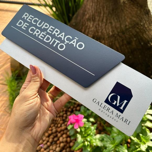 Placa Identificação de Sala - Modelo Onix