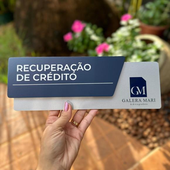 Placa Identificação de Sala - Modelo Onix