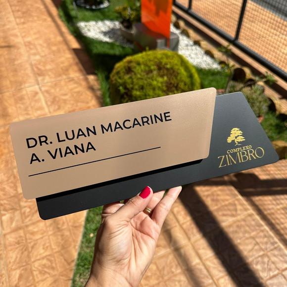 Placa Identificação de Sala - Modelo Onix