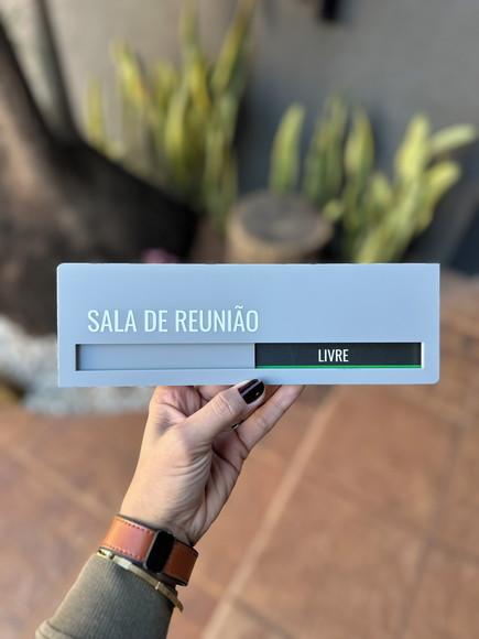 Placa Identificação Porta - Livre Ocupado
