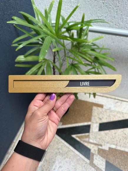 Placa Identificação Porta - Livre Ocupado