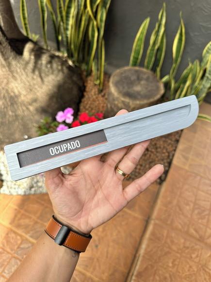 Placa Identificação Porta - Livre Ocupado