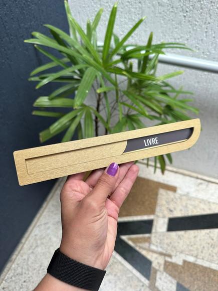 Placa Identificação Porta - Livre Ocupado