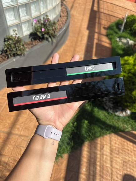 Placa Identificação Porta - Livre Ocupado