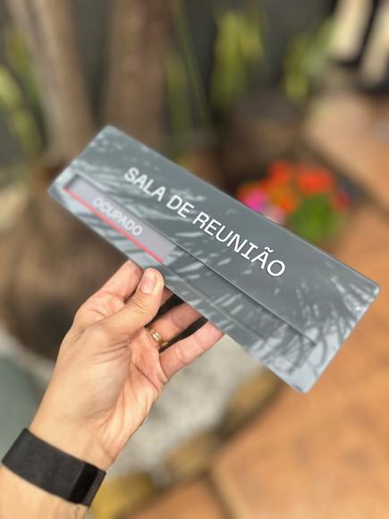 Placa Identificação Porta - Livre Ocupado