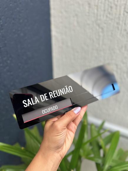 Placa Identificação Porta - Livre Ocupado