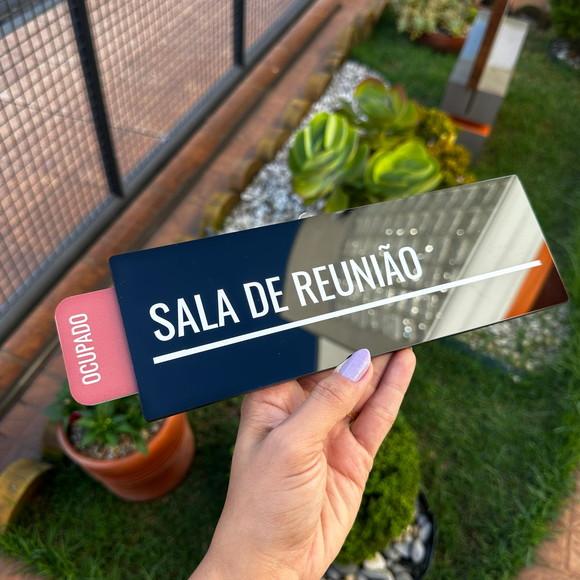 Placa Identificação Porta - Livre Ocupado