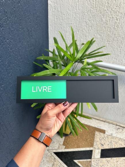 Placa Livre e Ocupado