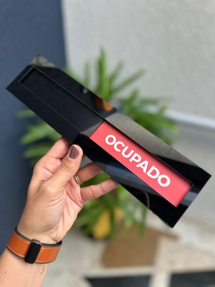 Placa Livre e Ocupado