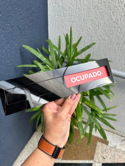 Placa Livre e Ocupado