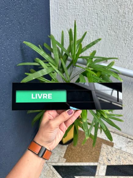 Placa Livre e Ocupado