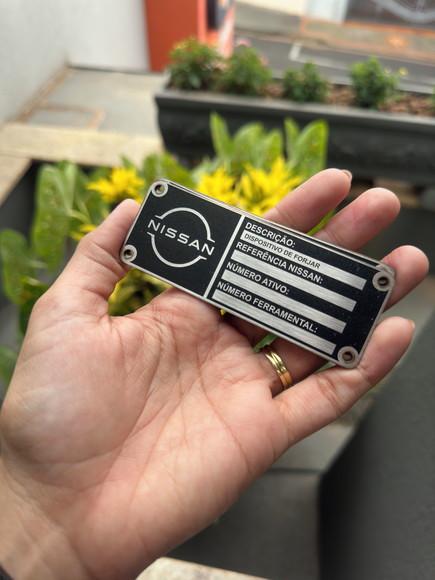 Placa Personalizada em Inox - Impressão Uv