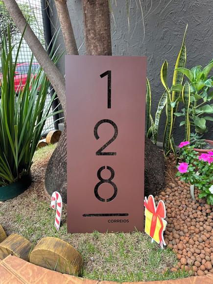 Placa Residencial - Número Casa 90x40