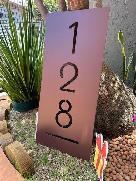 Placa Residencial - Número Casa 90x40