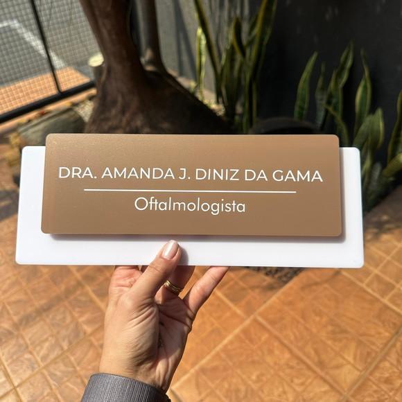 Placas de Id. de Sala Modelo Ardósia Acrílico com Troca
