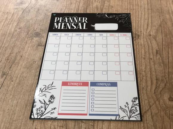 Planner Mensal Magnético para Geladeira