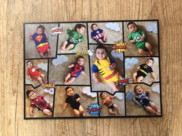 Quadro Acompanhamento do Bebe Super Herói