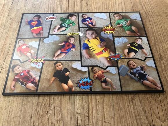 Quadro Acompanhamento do Bebe Super Herói